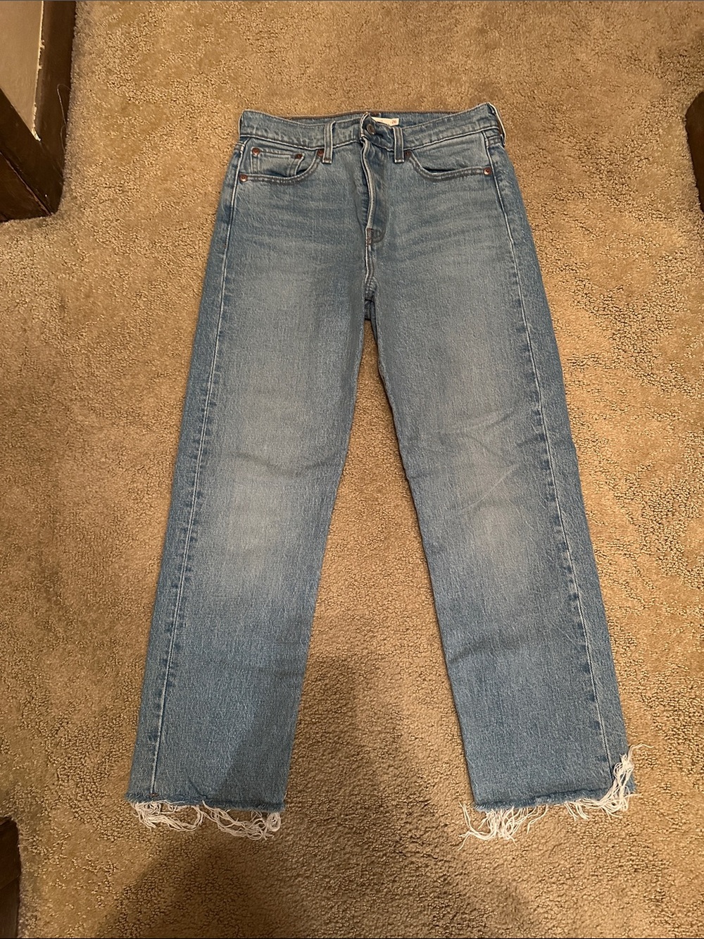 Levi’s Wedgie Straight Classic Straight-Leg Women's Jeans - Light Blue - 26